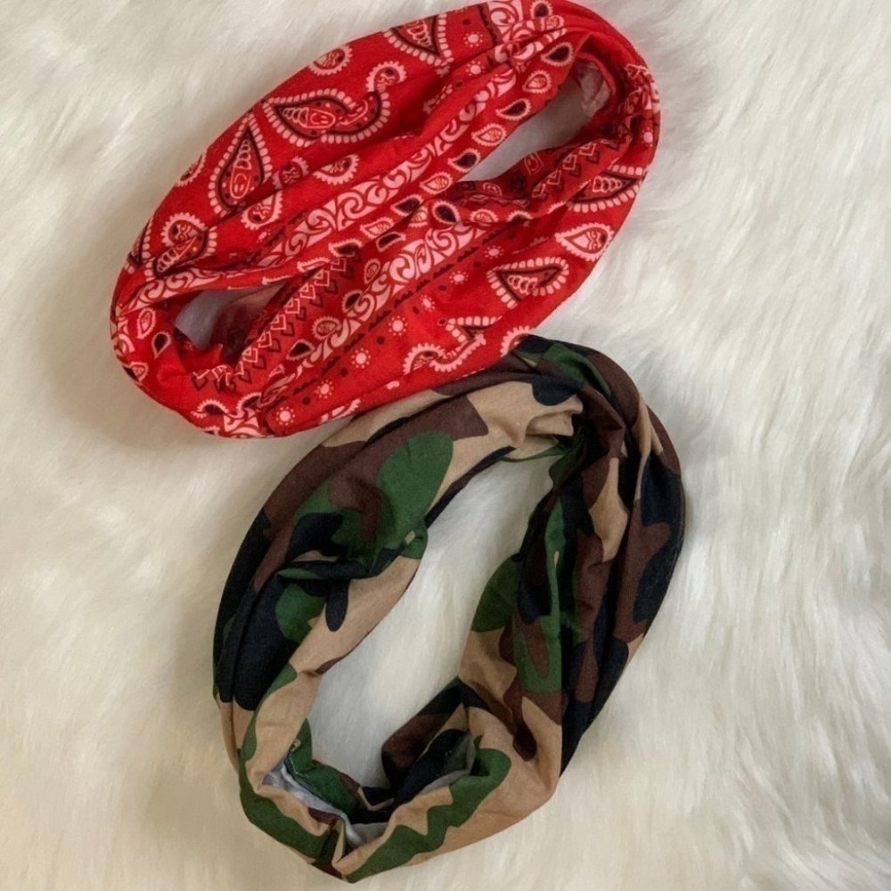 Unisex VERSATILE SCARF | BANDANA | HAIR BAND | HEADBAND | BRACELET | NECK WARMER